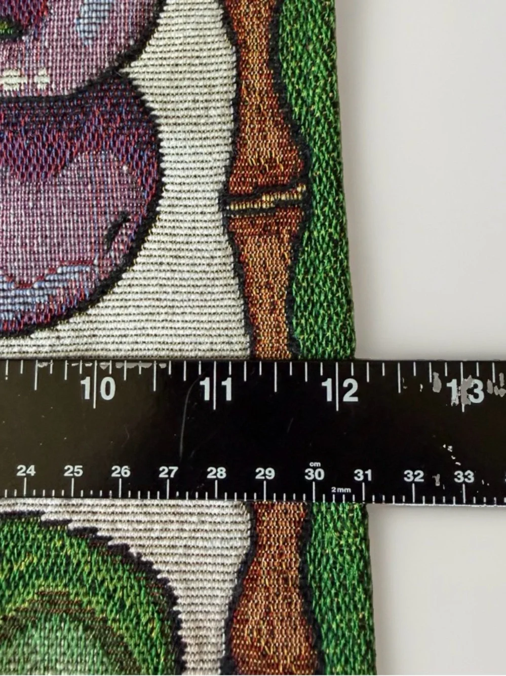 Vintage Woven Tapestry Placemats Set of 2 Fruit Bamboo Border Cottagecore